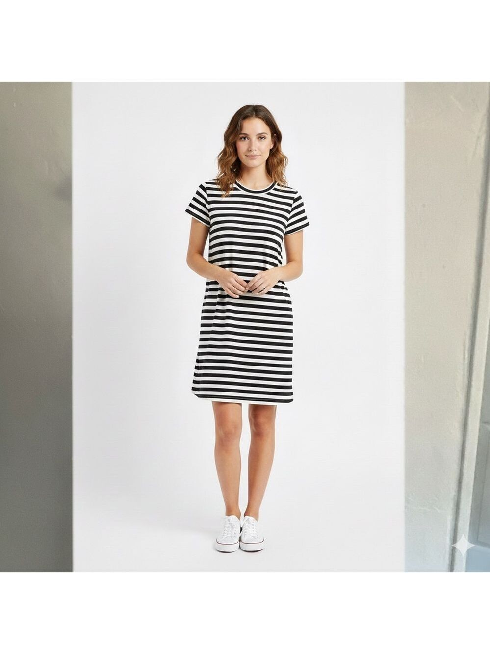 Madewell Cotton Blend T-Shirt Dress Large - Picture 7 of 7